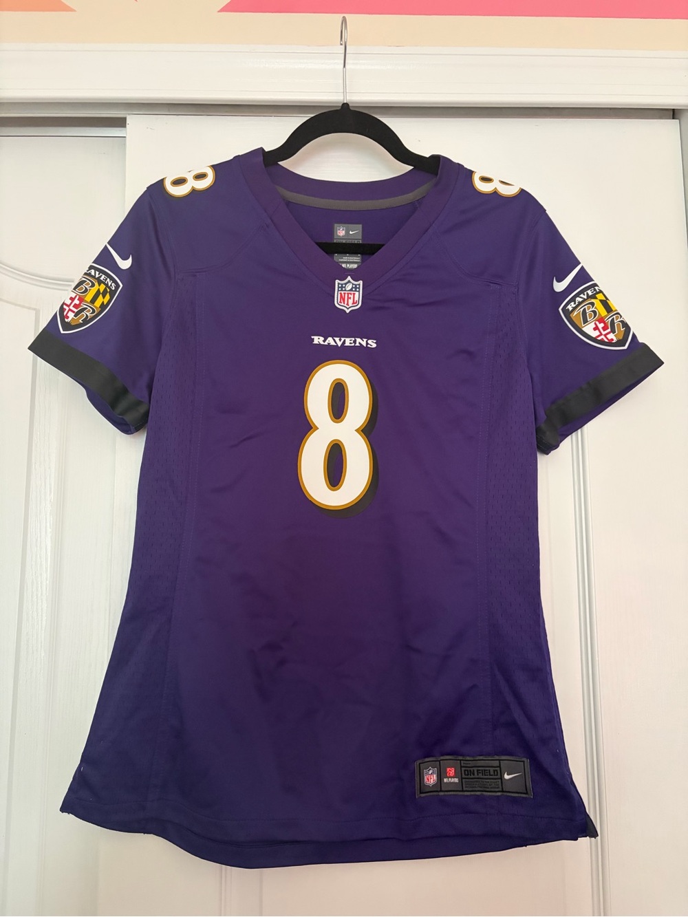 NFL Women’s Baltimore Ravens Purple #8 Jersey